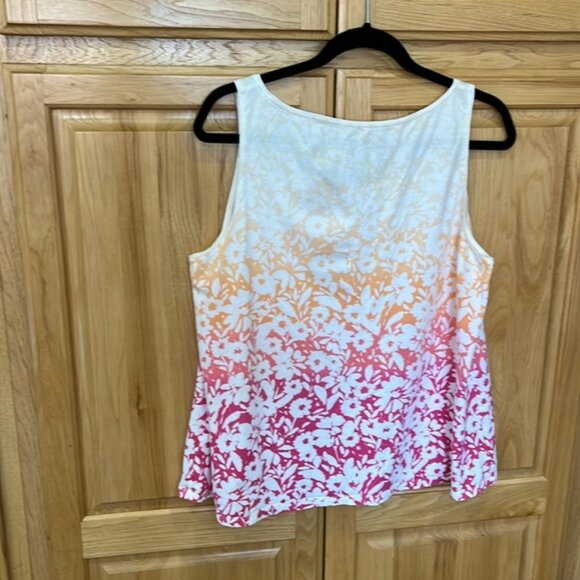 J.Jill floral A-line tank size L - Picture 2 of 4